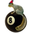 thumbnail image 2 of CafePress - Santa Squirrel 8 Ball -  Round Wood Ornament 4", 2 of 2