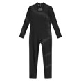 thumbnail image 5 of TiaoBug Leotard for Kids Girls Gymnastics Long Sleeve Full Body Suit One Piece Bodysuit Jumpsuit Black 10, 5 of 7