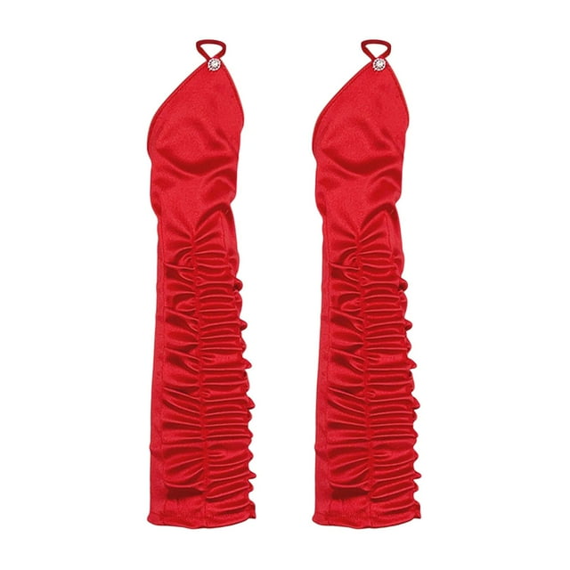 Guantes largos de fiesta de ópera Sunnimix 1920S para mujer boda Cosplay rojo