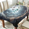 thumbnail image 4 of GZHJMY Sky Bird Rectangle Tablecloth, Waterproof Stain Wrinkle Resistant Washable Polyester Table Cover for Picnic Dinner Holiday Kitchen Party Decor, 60 x 90 in Home Decor, 4 of 7