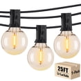thumbnail image 1 of DAYBETTER Luces de Cadena para Exteriores de 25 Pies, Luces de Patio con Globo G40 con 12 Bombillas, Luces Colgantes Conectables a Prueba de Agua para Decoración de Patio Trasero, 1 of 8