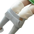 thumbnail image 4 of Wosthever Mallas con forro polar para mujer, mallas deportivas de Color sólido para niña, pantalones de invierno elásticos para mujer, accesorio de Suministros térmicos Gris claro/XL Wosthever HA046943-02, 4 of 6