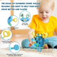 thumbnail image 4 of Juguetes Montessori para bebés de 18 meses, juguetes sensoriales para niños pequeños, juguetes esenciales para viajar en avión para niños de 1 a 2 años, regalos de cumpleaños, actividades con cuerdas, 4 of 5