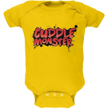 Cuddle Monster Yellow Soft Baby One Piece