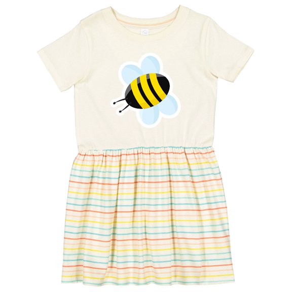 Inktastic Bumble Bee Girls Toddler Dress