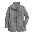 thumbnail image 4 of Womens Quilted Lightweight Jacket Button Down Stand Collar Puffer Jacket Coats Padded Outwear with Pockets, 4 of 7