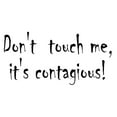 thumbnail image 3 of CafePress - Don't Touch, It's Contagious Maternity Tee Belly - Cotton Maternity T-shirt, Cute & Funny Pregnancy Tee, 3 of 4