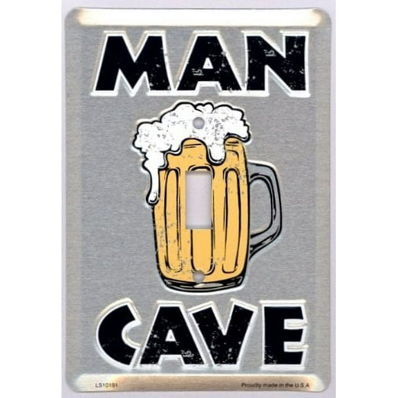 Man Cave Light Switch Cover Plate