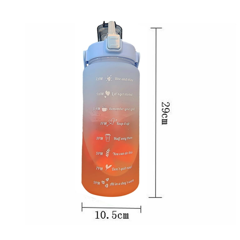 SOXCOXO Half Gallon Motivational Water Bottle with Time Time Maker,BPA Free  Large Water jug with Handle Reusable Leak Proof Water Bottle for Sport Gym