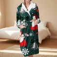 thumbnail image 2 of Peignoirs pour Femmes Peignoir Long Chaud Tendance à Manches Longues d'Hiver Pyjama Robe de Nuit, 2 of 5