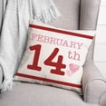 thumbnail image 3 of Creative Products February Valentines Date 18 x 18 Spun Poly Pillow, 3 of 3
