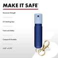thumbnail image 3 of SABRE Mighty Discreet Pepper Spray with Snap-Clip Keychain, Two Tone Blue, Pocket Pepper Spray, 3 of 5