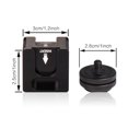 thumbnail image 3 of Cold Shoe Mount,Led Video Monitors Inch Screw Mount With 4 Cold Dv Camera Alloy Cold Camera Universal Alloy Cold Camera Mount Adapter Cold Mount Video Monitors Camera Adapter With 4 Dslr Dv, 3 of 6