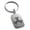 Silver, variant on Stainless Steel Celtic Triquetra Interlaced Knot Engraved Small Rectangle Dog Tag Charm Keychain Keyring