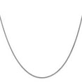 thumbnail image 4 of Auriga Fine Jewelry 14K White Gold 1.25 mm Spiga Chain Necklace for Women 22", 4 of 7
