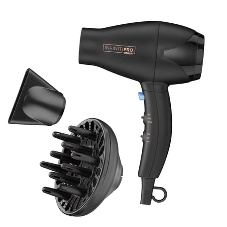 INFINITI PRO CONAIR Mighty Mini Hair Dryer, Compact Travel Blow Dryer