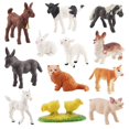 thumbnail image 2 of Juego de 12 piezas de de pequeños realistas de , cumpleaños de Navidad, perfke Figuras de granja, 2 of 9