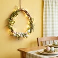 thumbnail image 5 of WEGFTDUOP Easter Festival Supplies Easter Wreath Artificial Easter Wreath Spring Door Wreath With Light And Flowers Easter Decorations With Colorful Eggs For Indoor And Outdoor Home Decor, 5 of 6