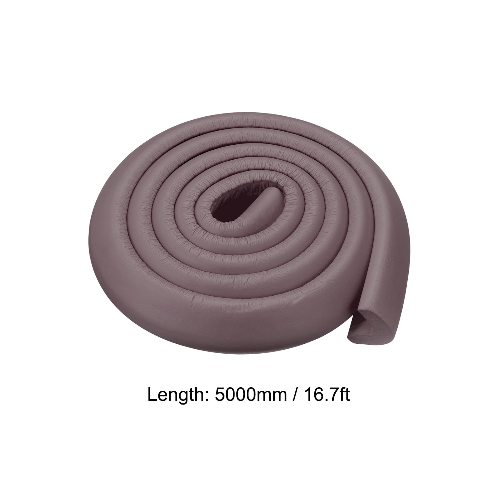 Uxcell Corner Guards Protectors 16.4ft(5M), Pack Foam Bumper L Shape, Brown