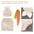 thumbnail image 2 of Bebé accesorios de fotografía hechos a mano de punto de ganchillo conejito gorras pantalones foto traje traje prop para ni?as recién nacidas 10.4 * 9.4 * 0.4 pulgadas Ecomeon no, 2 of 4