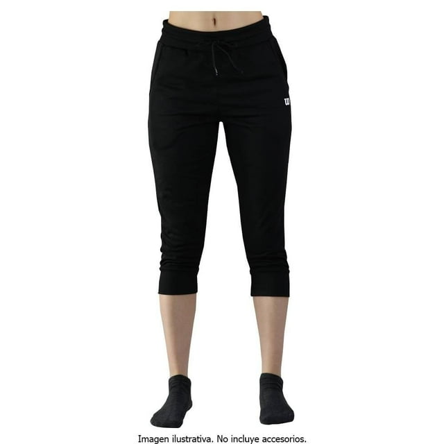 Pantalón Wilson Talla CH Capri Deportivo de French Terry Negro