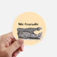 thumbnail image 1 of African Large Fish Alligator Sticker Round Wall Suitcase Laptop Label Bumper, 1 of 1