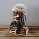 thumbnail image 5 of Estatua de decoración para hogar, resina artesanía cabeza estatuilla escultura Halloween decoración para hogar Accesorios Águila Macarena Estatua de resina de calavera, 5 of 7