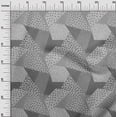 thumbnail image 2 of oneOone Polyester Lycra Light Gray Fabric Triangle Geometric Fabric For Sewing Printed Craft Fabric By The Yard 56 Inch Wide, 2 of 4