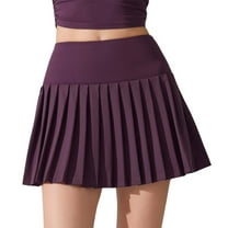 Dpytoraw Pleated Tennis Skirt For Women With Shorts Athletic Skort Workout Running Sports Skirts Skorts With Pockets Women’s Lace Trim Slip Skirt Purple