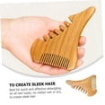 thumbnail image 2 of 2 peines masajeadores de cuero cabelludo de madera y cepillos desenredantes para el cabello, antiestáticos y ecológicos para mujeres y hombres., 2 of 5