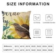 thumbnail image 5 of YINGXI  Summer Pillow Covers Hummingbird Sunflower Throw Pillow Covers Summer Farmhouse Cushion Case Decor for Sofa Couch 20x20in, 5 of 5