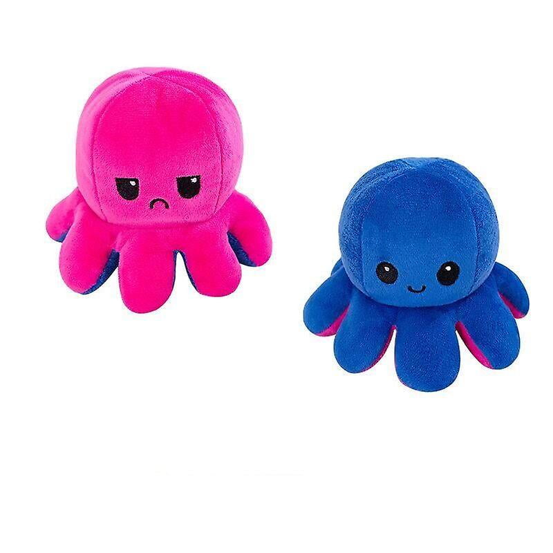 red and blue octopus plush