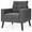 Gray, variant on Giantex Upholstered Accent Armchair, Mid Century Modern Single Sofa Chair, Great for Living Room, Bedroom, Office