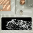 thumbnail image 3 of Black and White Gaming Mouse Pad 31.5 x 11.8 Inch Extended Large Mouse Pad with Non-Slip Base and Stitched Edges for Gamer Home Office, Black Leopard, 3 of 6