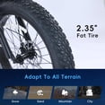 thumbnail image 6 of Beach E-Bike, 500W Brushless Motor, 26" Mountain Bike for Adults, 48V/13Ah Removable Battery, Max Speed 32 Miles/Hour, Use Larger Size Display,7 Gears Electric Bicycle,4 Modes, 6 of 7