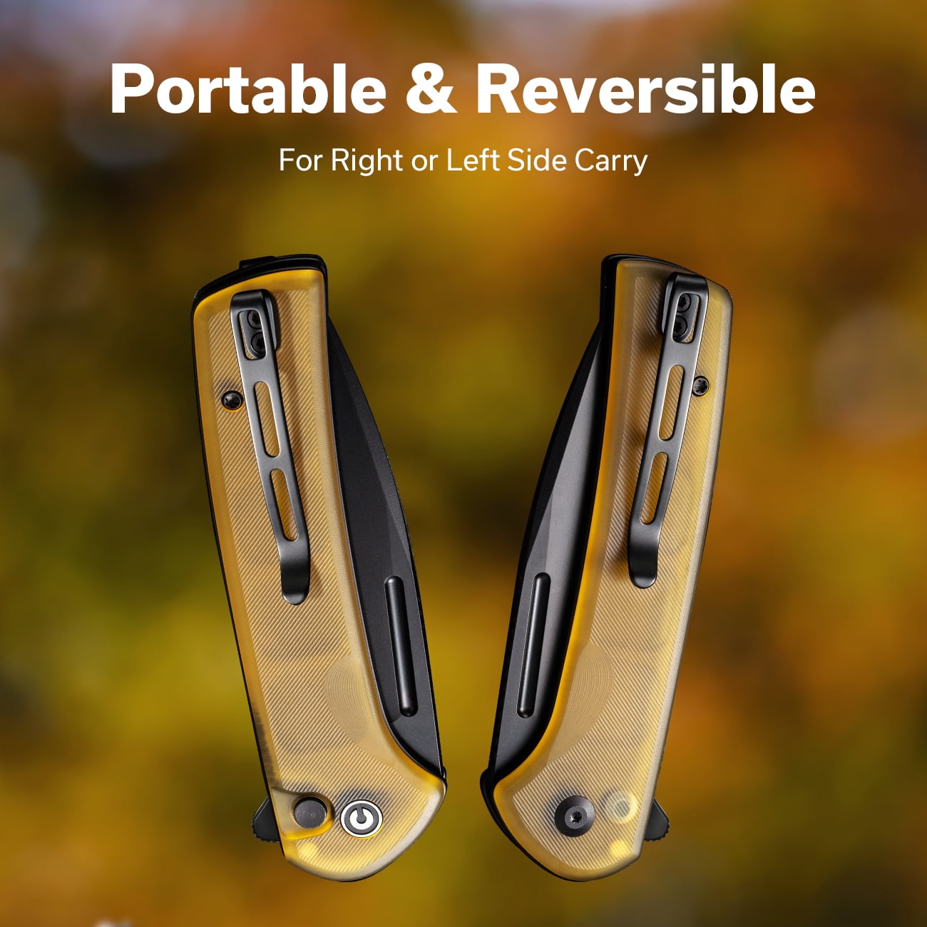 CIVIVI Conspirator Pocket Folding Knife, Button Lock Knife 3.48" Nitro-V Blade Ultem Handle C21006-6