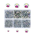 thumbnail image 4 of 1728-4320 Piezas Nail Art Rhinestones Diamante Gemas Piedras Zapatos Cara Craft AB y tamaño múltiple Zulema Adorno de pedrería, 4 of 4
