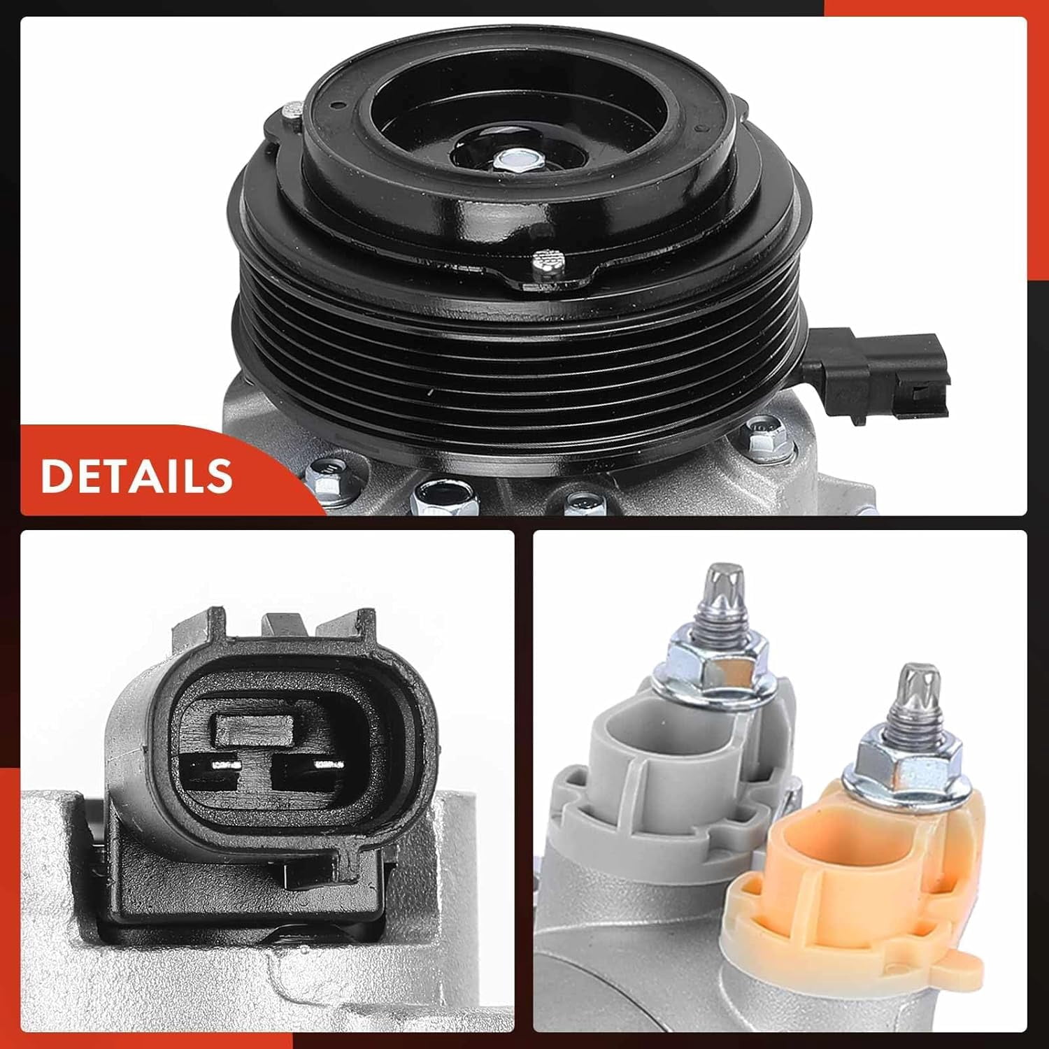 A-Premium AC Compressor with Clutch Compatible with Ford Escape 2013-2019 Transit Connect 2014-2016 L4 1.5L 1.6L