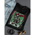 thumbnail image 3 of Krampus Creepy Santa Christmas Women's T-shirt, 3 of 4