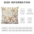 thumbnail image 5 of COMIO  Tan Brown Starfish Pillow Covers Coastal Beachy Nautical Couch Pillow Cases Vintage Farmhouse Rustic Throw Pillows Home Decor for Living Room Bedroom Bed Cushion Outdoor, 5 of 5