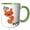 Green/White, variant on 3drose, Zero Fox Given, 15oz Two-tone Green Mug