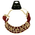 thumbnail image 2 of Mi Amore Adjustable Collar-Necklace Red/Gold-Tone, 2 of 3