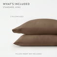 thumbnail image 4 of Noble Linens 2 Piece Pillow Case Set, Taupe, Standard/Queen, 4 of 11