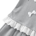 thumbnail image 5 of ITSAME Girls Outfit Set, Cute Bow Ruffle T-Shirt and Pants Summer Fashion Casual Set 2-Piece Gray Size 4-5T, 5 of 6