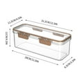 thumbnail image 3 of Ovzne Boîte de Rangement de Cuisine Transparente pour Divers Grains Pâtes Grande Capacité Boîte de Rangement et de Conservation Scellée pour Réfrigérateur en Liquidation, 3 of 8