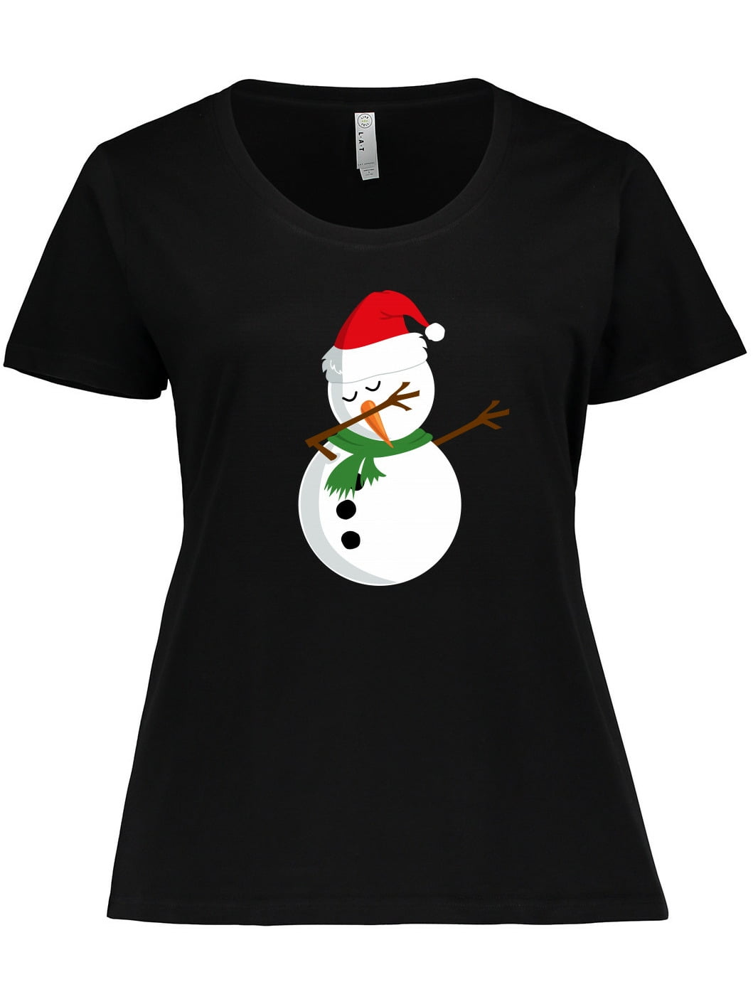 Inktastic Dabbing Snowman Women's Plus 