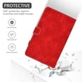 thumbnail image 5 of Smart Case for Samsung Galaxy Tab A8 10.5 inch 2022 SM-X200/X205/X207,Dteck Magnetic Premium PU Leather Card Slot Wallet Kickstand Cover with Pen Holder for Galaxy Tab A8 10.5'' 2022,Red, 5 of 6