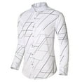 thumbnail image 3 of Brglopf Dress Shirts for Men Button Down Long Sleeve Office Work Plaid Shirts Plus Size Slim Fitted Casual Collared Formal Shirts, 3 of 4