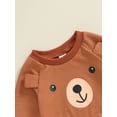 thumbnail image 6 of FEORJGP Little Boys 2PCS Casual Outfit Sets 0 6M 12M 18M 2T 3T Toddler Baby Long Sleeve Sweatshirts O Neck Pullovers Bear Print Tops Sweatpants Pants te Comfy Daily Clothes for Spring Autumn, 6 of 9