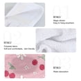 thumbnail image 2 of Yayeee Kitchen Hanging Hand Towels Set of 2 with Loop Bathroom Absorbent Tie Towel, Pink Cute Cherry Pattern, 2 of 7